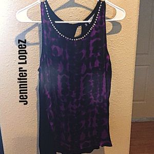 Jennifer Lopez like new animal print top